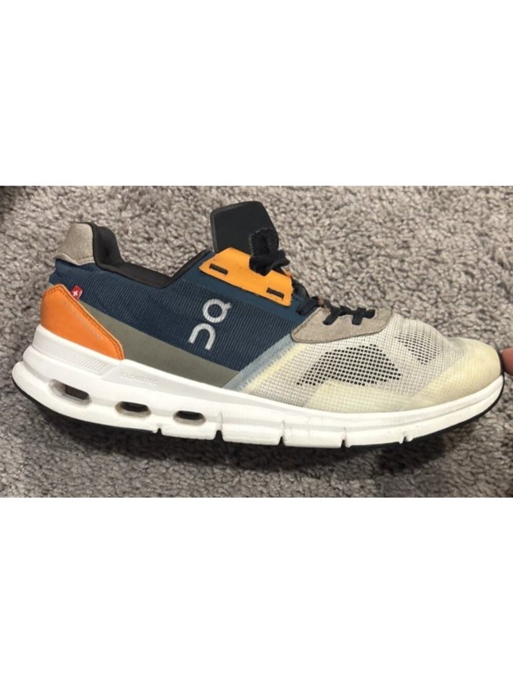 On Running Cloudrift Grey Orange 87.98447 Women's Size 9.5 Shoes